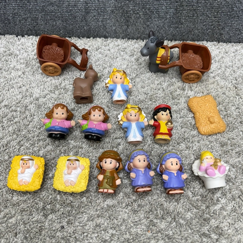 Fisher Price Little People Mixed huge lot figures nativity Jesus animals angels